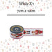 Christmas Ribbon Garland 7cm x 10cm White X 1