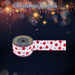 Christmas Ribbon Garland 6cm x 10cm White X 1