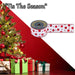 Christmas Ribbon Garland 6cm x 10cm White X 1
