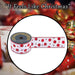 Christmas Ribbon Garland 6cm x 10cm White X 1