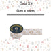 Christmas Ribbon Garland 6cm x 10cm Gold X 1