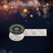 Christmas Ribbon Garland 6cm x 10cm Gold X 1