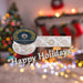 Christmas Ribbon Garland 6cm x 10cm Gold X 1