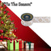Christmas Ribbon Garland 6cm x 10cm Gold X 1