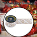 Christmas Ribbon Garland 6cm x 10cm Gold X 1