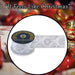 Christmas Ribbon Garland 6cm x 10cm Silver X 1