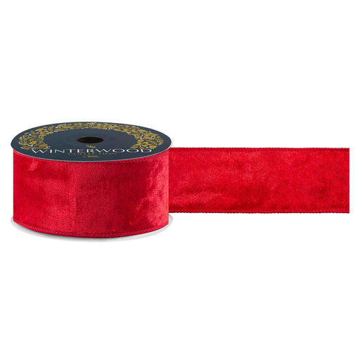 Christmas Ribbon Garland 6cm x 10cm Red X 1