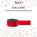 Christmas Ribbon Garland 6cm x 10cm Red X 1