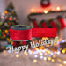 Christmas Ribbon Garland 6cm x 10cm Red X 1