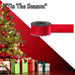 Christmas Ribbon Garland 6cm x 10cm Red X 1