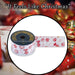Christmas Ribbon Garland 6cm x 10cm White X 1