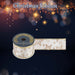 Christmas Ribbon Garland 6cm x 10cm Gold X 1