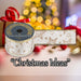 Christmas Ribbon Garland 6cm x 10cm Gold X 1