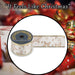 Christmas Ribbon Garland 6cm x 10cm Gold X 1