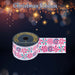 Christmas Ribbon Garland 7cm x 10cm Pink X 1