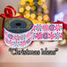Christmas Ribbon Garland 7cm x 10cm Pink X 1