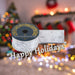 Christmas Ribbon Garland 6cm x 10cm Silver X 1