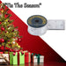 Christmas Ribbon Garland 6cm x 10cm Silver X 1