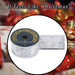 Christmas Ribbon Garland 6cm x 10cm Silver X 1