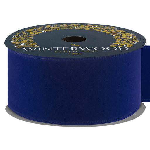 Christmas Ribbon Garland 6cm x 12cm Blue X 1