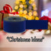 Christmas Ribbon Garland 6cm x 12cm Blue X 1