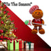 Christmas Gingerbread Man Decoration 37cm x 25cm Red X 1