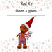 Christmas Gingerbread Man Decoration 60cm x 39cm Red X 1