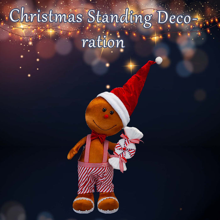 Christmas Gingerbread Man Decoration 60cm x 39cm Red X 1