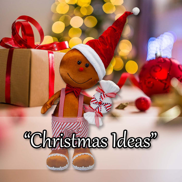 Christmas Gingerbread Man Decoration 60cm x 39cm Red X 1