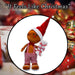 Christmas Gingerbread Man Decoration 60cm x 39cm Red X 1
