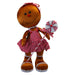 Christmas Gingerbread Woman Decoration 60cm x 26cm Red X 1