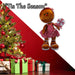 Christmas Gingerbread Woman Decoration 60cm x 26cm Red X 1