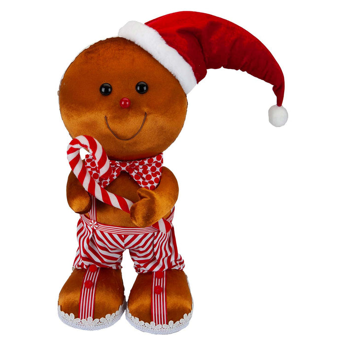 Christmas Gingerbread Man Decoration 46cm x 27cm Red X 1