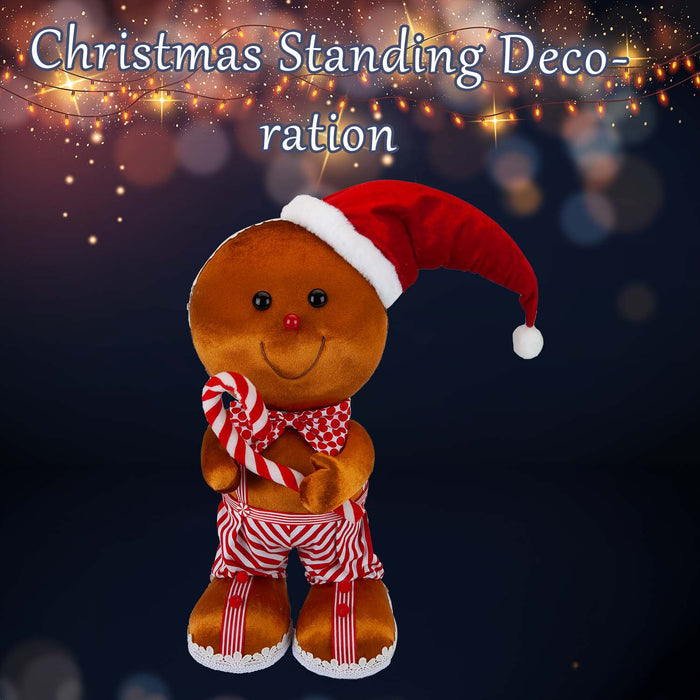 Christmas Gingerbread Man Decoration 46cm x 27cm Red X 1