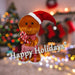 Christmas Gingerbread Man Decoration 46cm x 27cm Red X 1