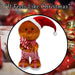 Christmas Gingerbread Man Decoration 46cm x 27cm Red X 1