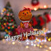 Christmas Gingerbread Woman Decoration 46cm x 24cm Red X 1