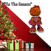 Christmas Gingerbread Woman Decoration 46cm x 24cm Red X 1