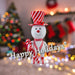 Christmas Snowman Decoration 45cm x 21cm White X 1