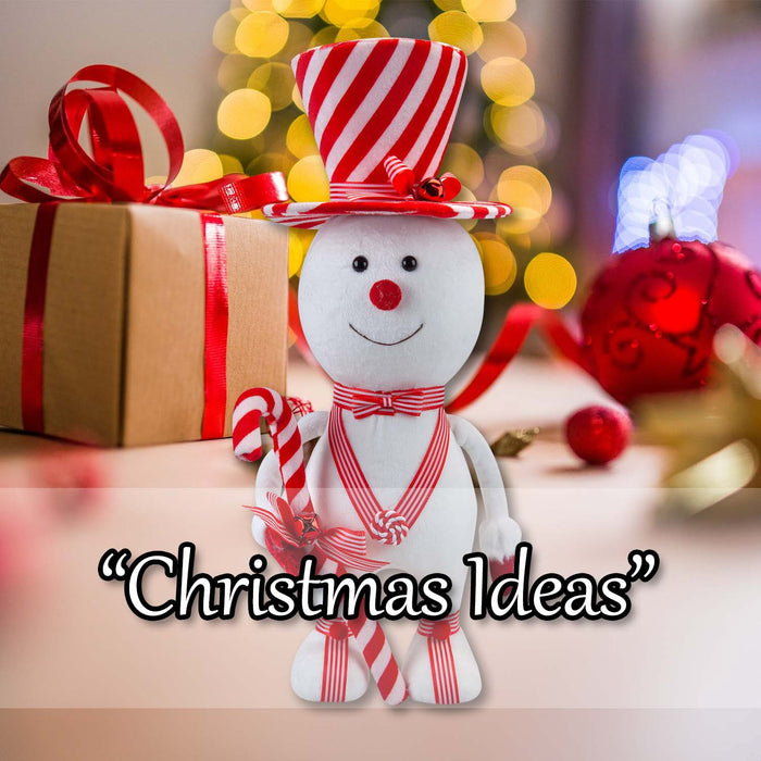 Christmas Snowman Decoration 45cm x 21cm White X 1