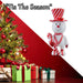 Christmas Snowman Decoration 45cm x 21cm White X 1