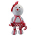 Christmas Snowman Decoration 35cm x 17cm White X 1