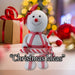 Christmas Snowman Decoration 35cm x 17cm White X 1