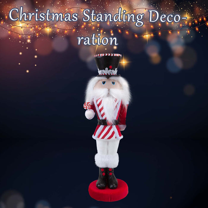 Christmas Nutcracker Decoration 41cm x 13cm White X 1