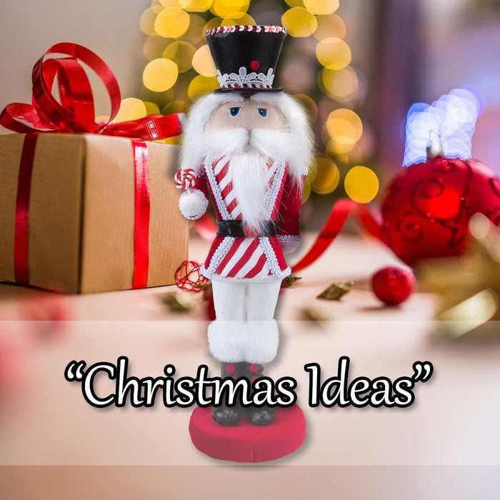 Christmas Nutcracker Decoration 41cm x 13cm White X 1