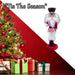 Christmas Nutcracker Decoration 41cm x 13cm White X 1