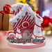 Christmas Candy Cane House Decoration 28cm x 26cm White X 1