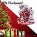 Christmas Candy Cane House Decoration 28cm x 26cm White X 1