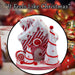 Christmas Candy Cane House Decoration 28cm x 26cm White X 1