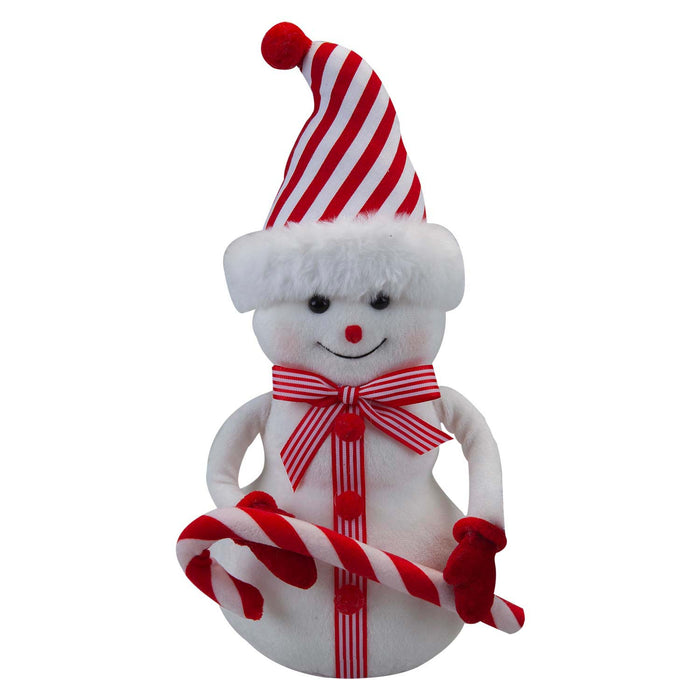 Christmas Snowman Decoration 32cm x 13cm White X 1